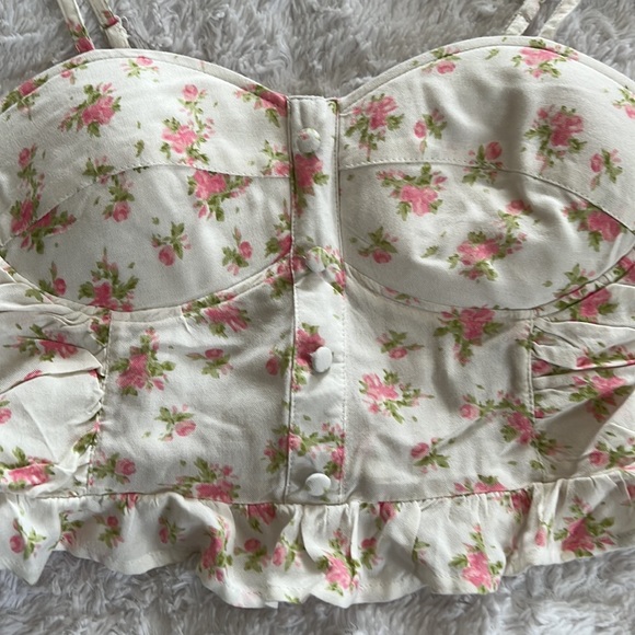 Mixed Lot of 2 Summer Cropped Blouses/Shirts. - Picture 10 of 11